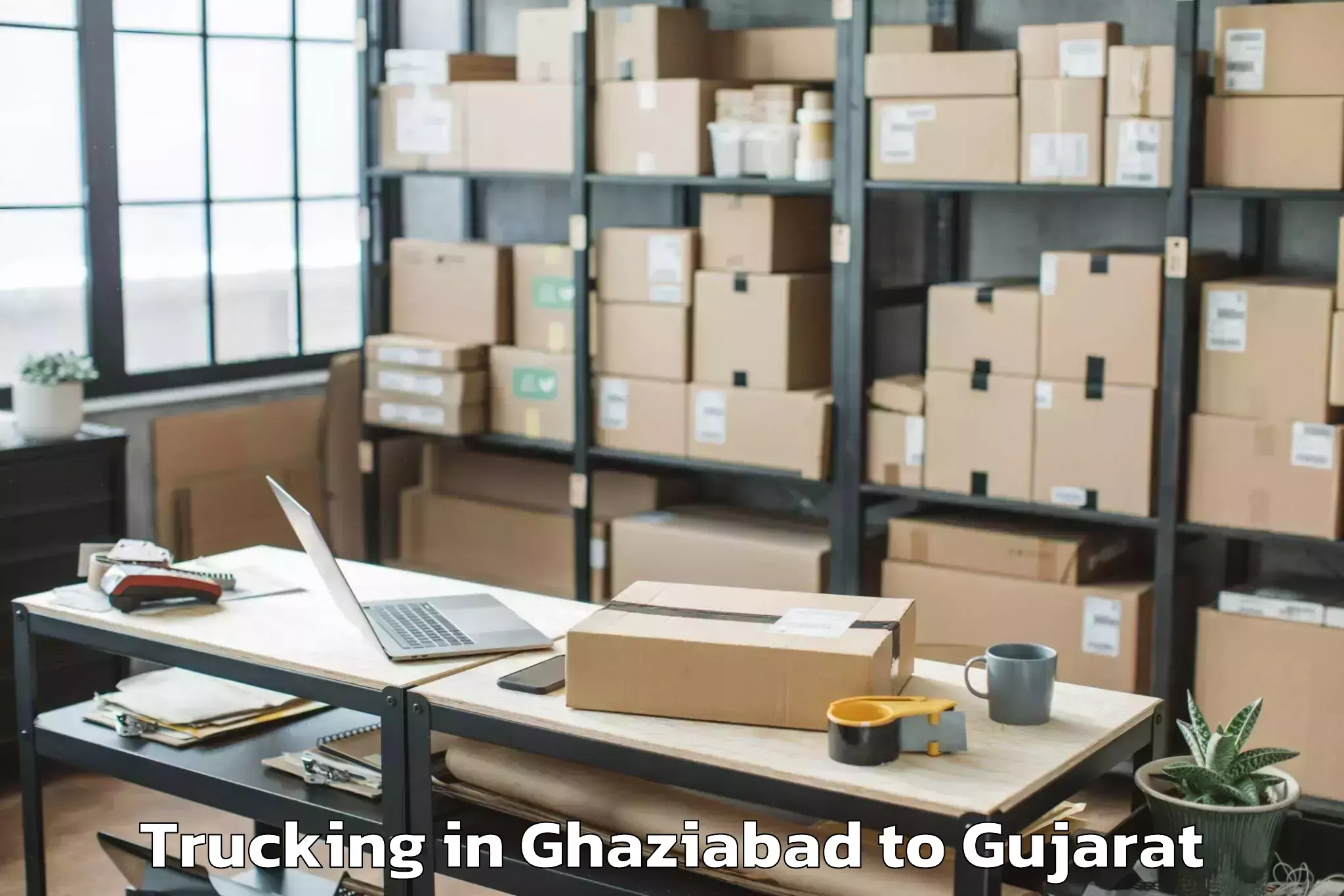 Expert Ghaziabad to Amirgadh Trucking